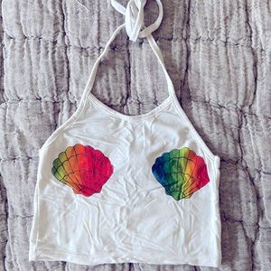 O Mighty Shell Crop Top